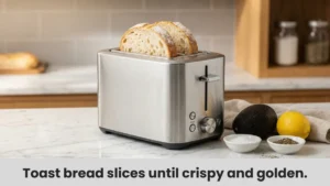 Toast your bread slices until crispy and golden.